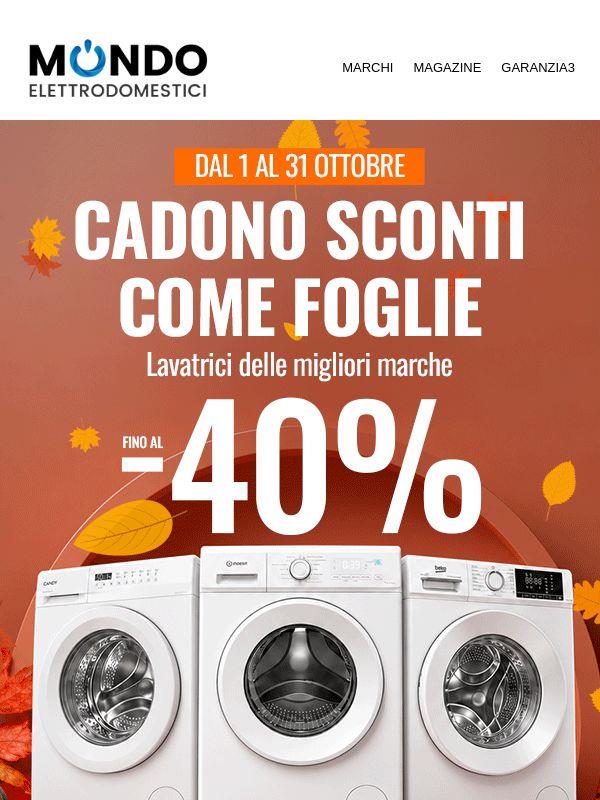 Fino al -40% sulle migliori lavatrici: scopri le offerte d'autunno 🍂