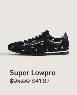 Floral Black / Pink Super Lowpro Shoe