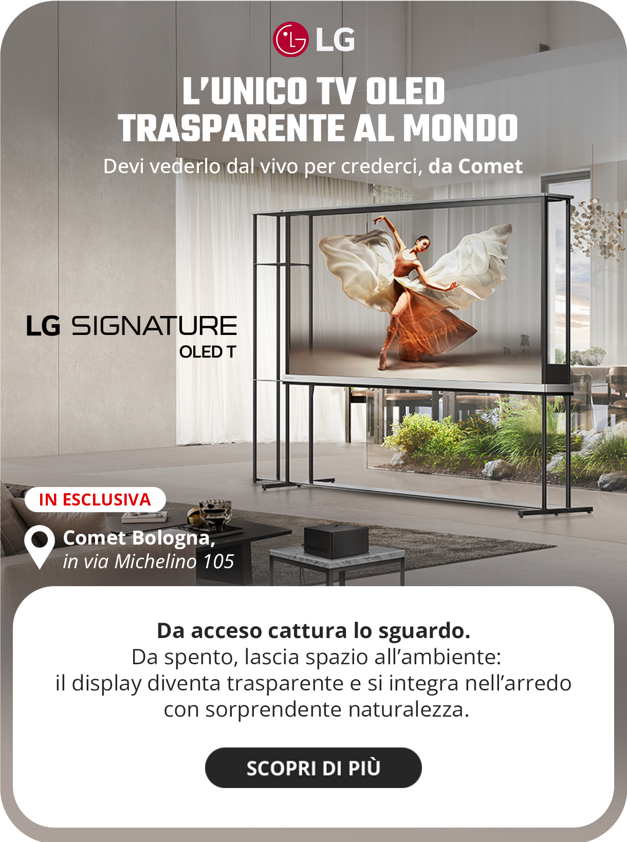 TV LG Trasparente