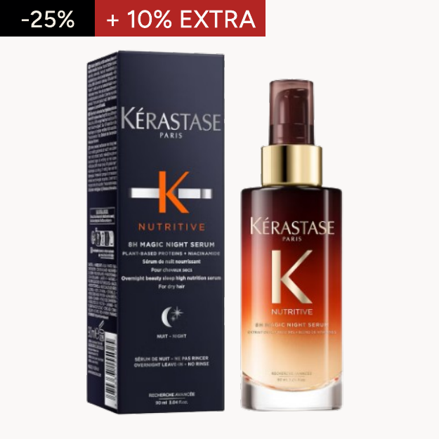 Kérastase Nutritive 8H Sérum de Nuit Nourrissant pour Cheveux Secs 90 ml