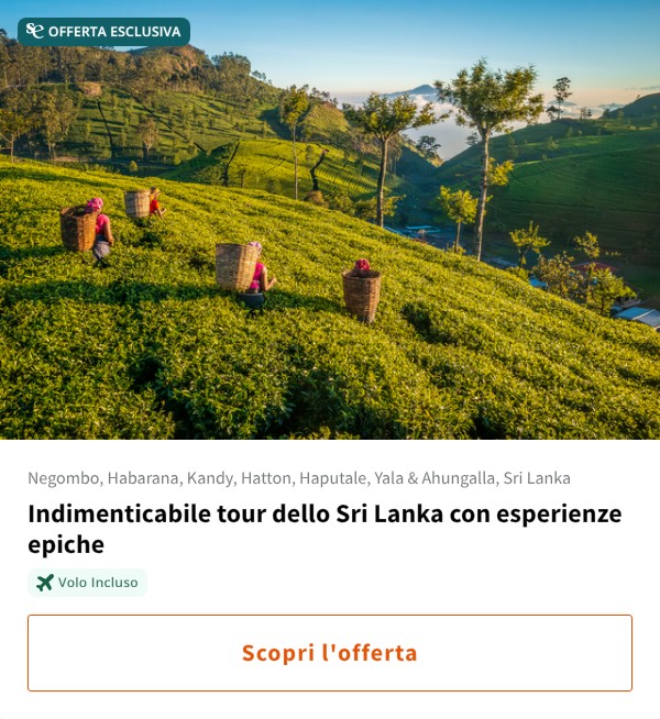 Indimenticabile tour dello Sri Lanka con esperienze epiche
