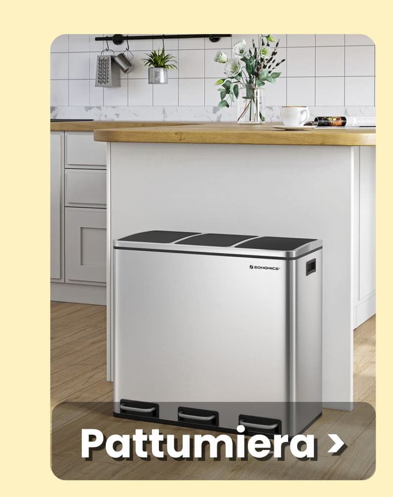  Pattumiera a 3 Censtini da Cucina