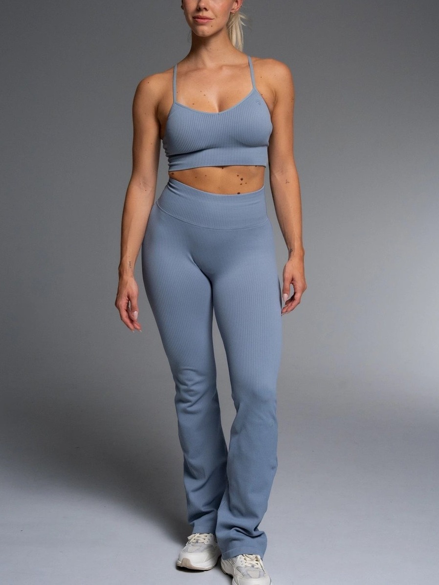 Maya Flared Pant Ice Blue