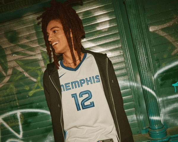 Models wear Phoenix Suns and Memphis Grizzlies jerseys