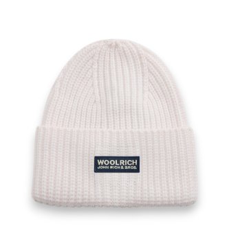 Berretto Fine Merinos Logo beige