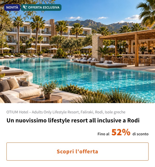 Un nuovissimo lifestyle resort all inclusive a Rodi