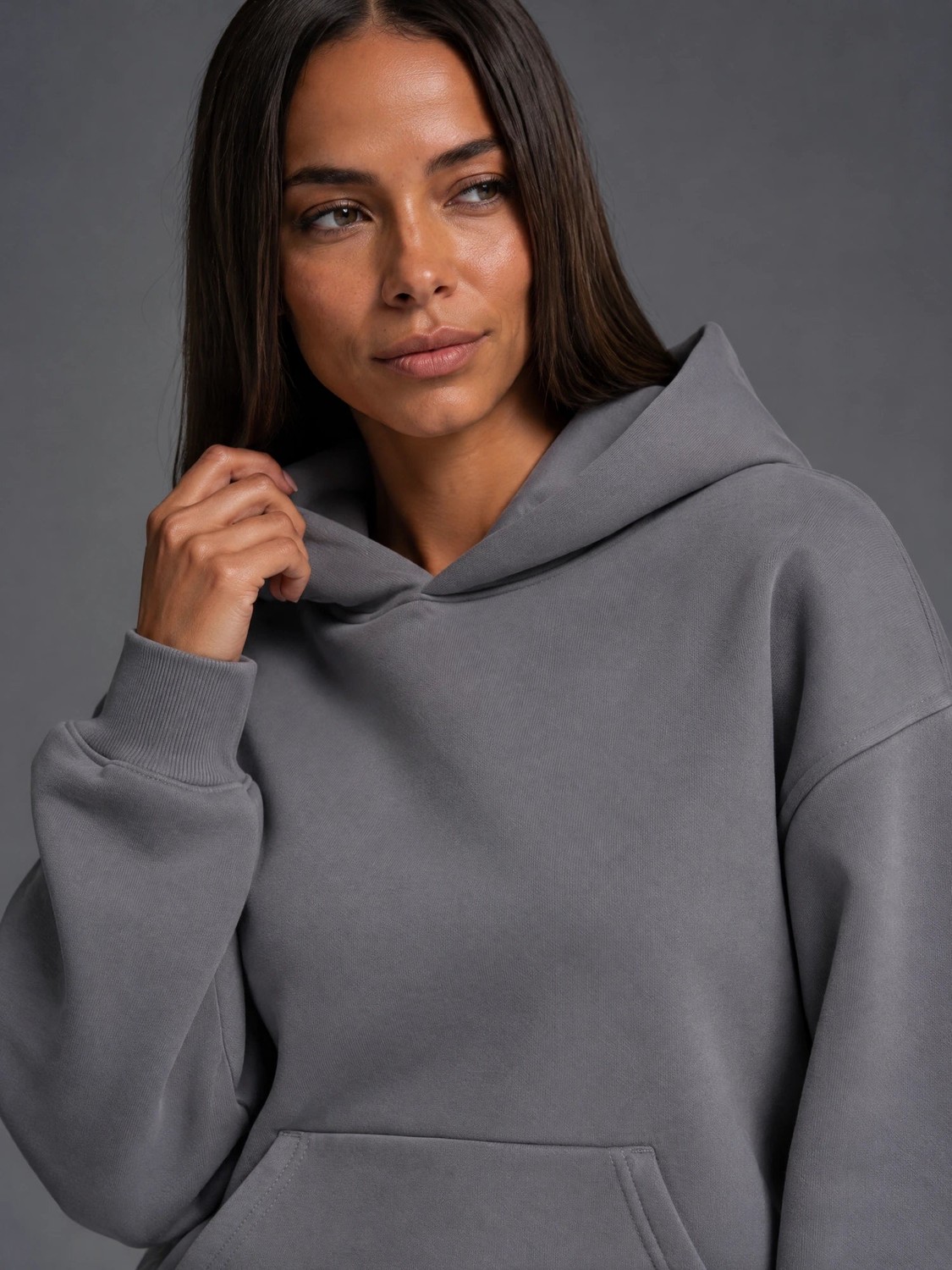 Luna Oversized Hoodie Pure Grey