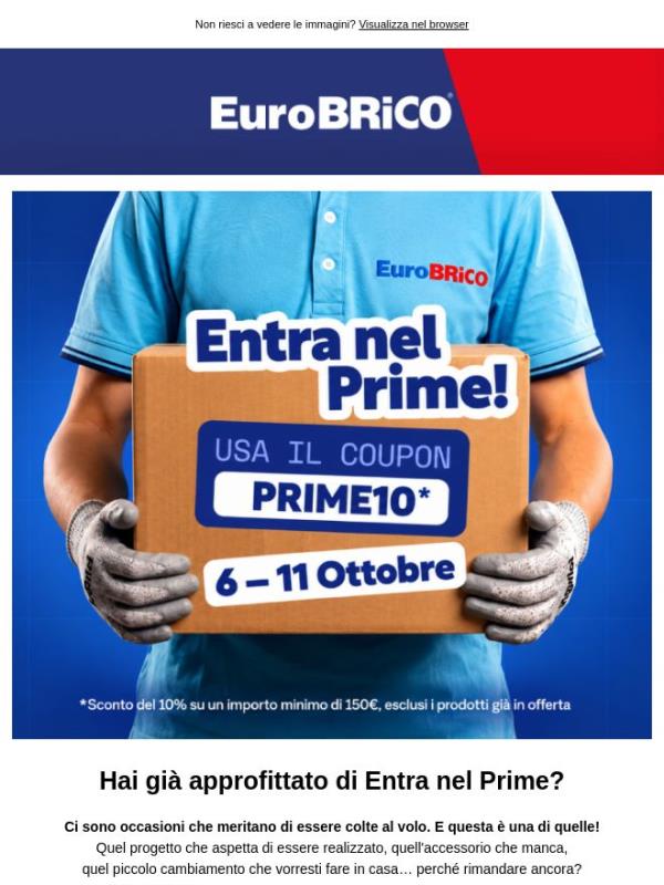 ⏰ Entra nel PRIME sta per finire! Ultimi 2 giorni di sconto!