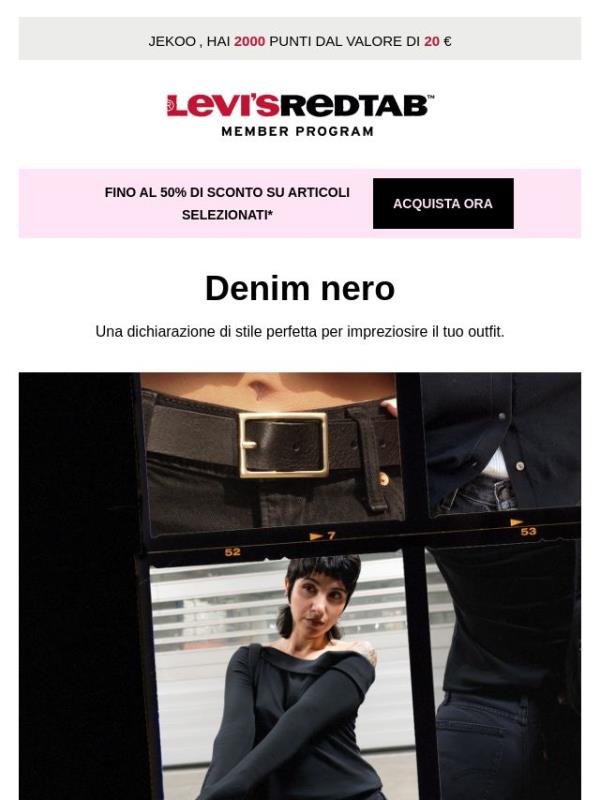 Con il denim nero, potrai sfoggiare uno stile impeccabile