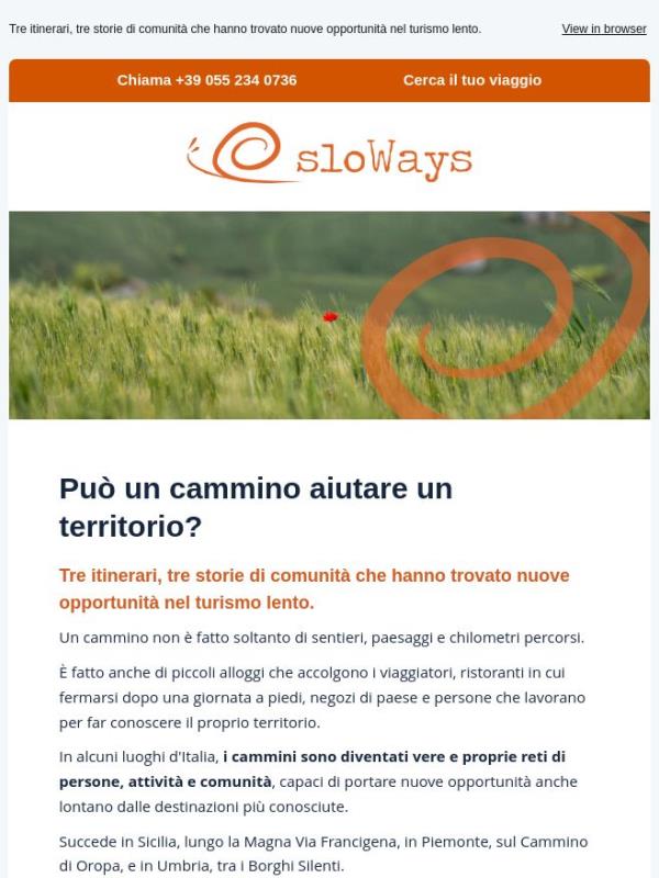 Può un cammino aiutare un territorio?