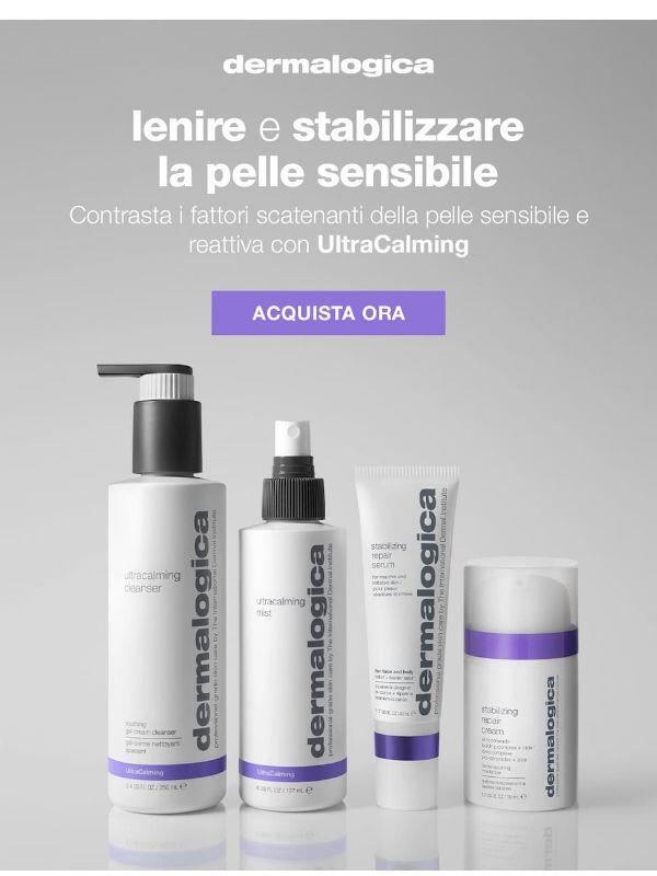 Rafforza la tua barriera cutanea con UltraCalming 💜
