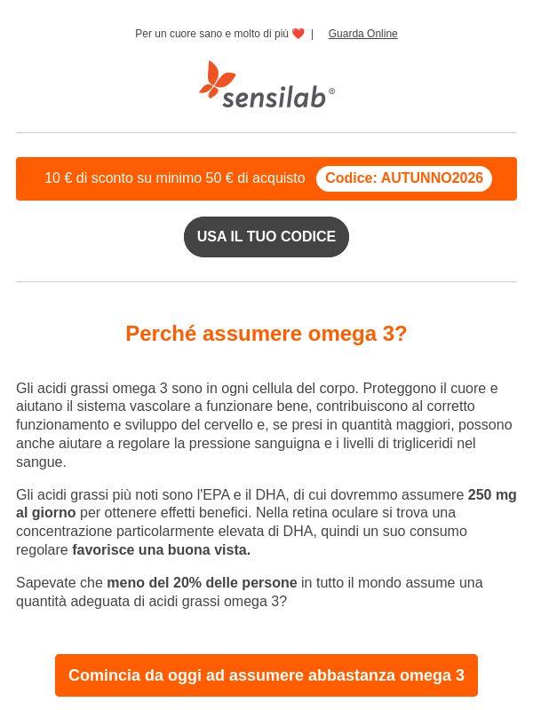 Assumi abbastanza omega 3?🐟