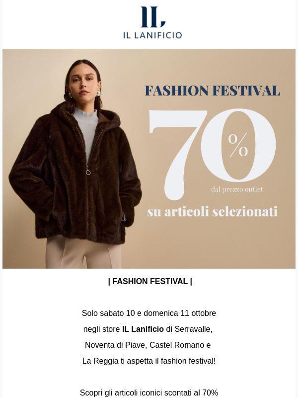 70% su articoli selezionati💥Inizia il fashion festival