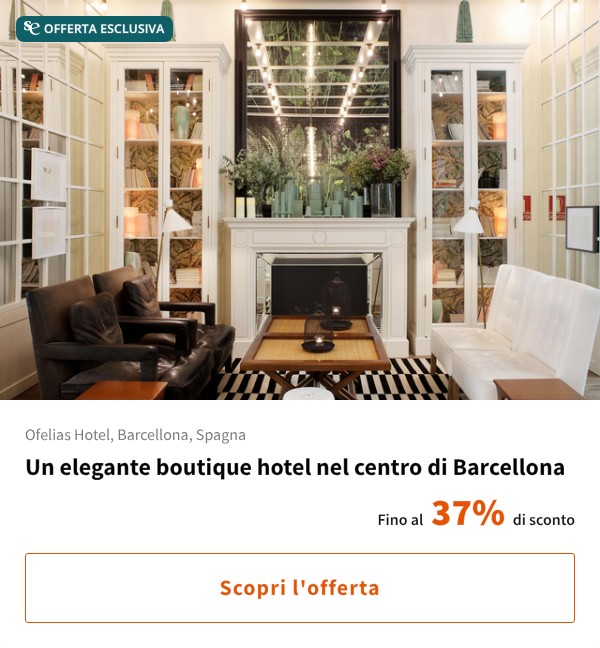 Un elegante boutique hotel nel centro di Barcellona
