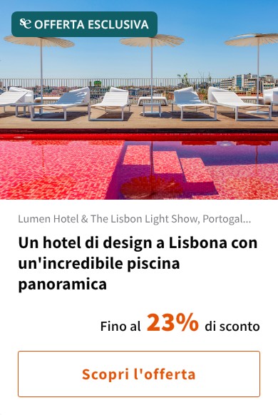 Un hotel di design a Lisbona con un'incredibile piscina panoramica