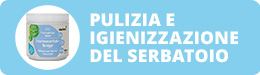 Disinfezione e pulizia del serbatoio dell'acqua