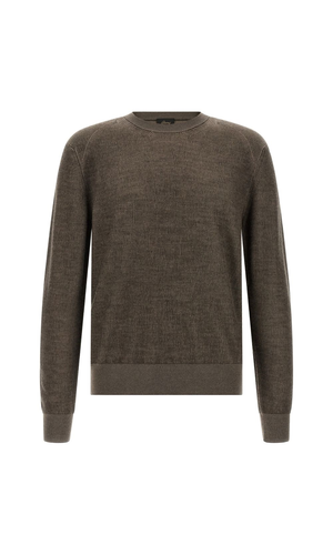 Cashmere and wool crewneck sweater