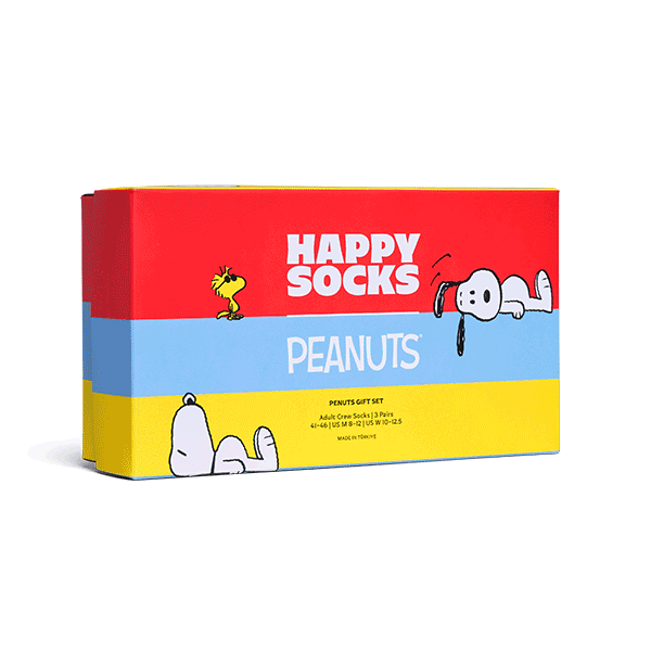  Peanuts 3-Pack Socks Gift Set