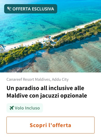 Un paradiso all inclusive alle Maldive con jacuzzi opzionale