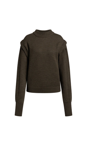 Wool crewneck sweater