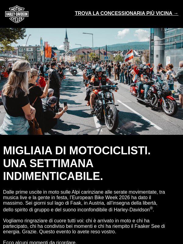 Migliaia di motociclisti. Una settimana indimenticabile.