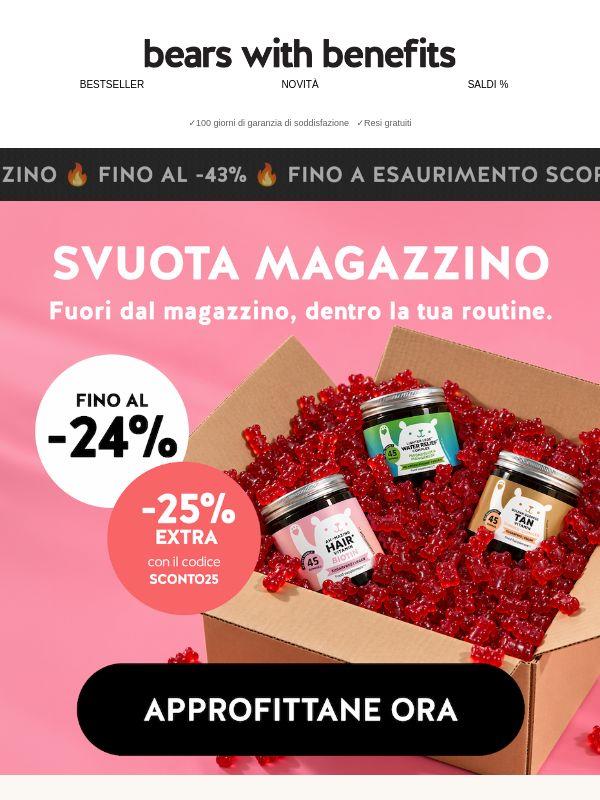 Fino al -43%: svuotiamo il magazzino!