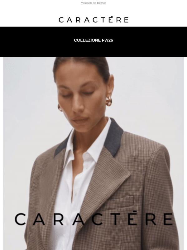 Il nuovo tailoring Caractère.