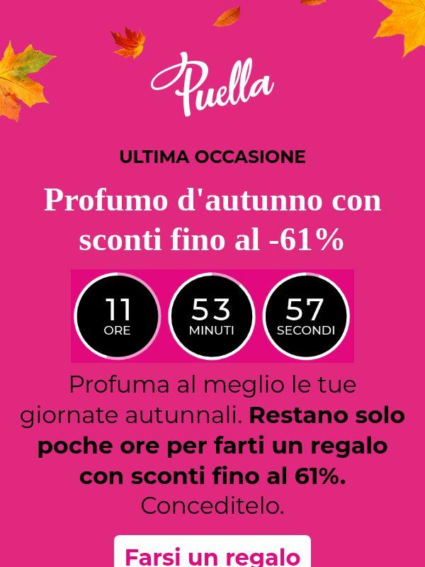 🍂 Profumo d'autunno con sconti fino al 61%