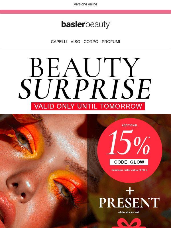 ⏰ Ultima occasione: risparmia 15 % + ricevi un omaggio