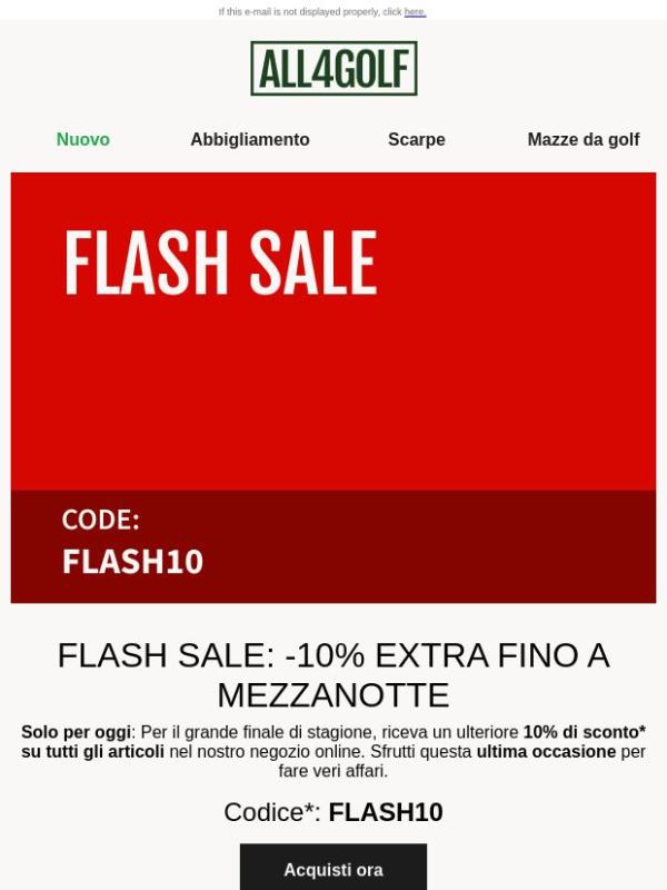 ULTIMA occasione: -10% EXTRA su tutto