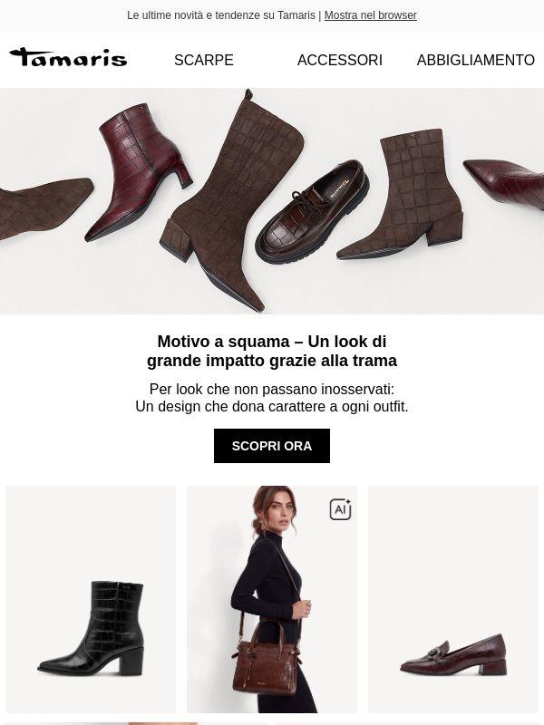 Look di tendenza con motivi a crosta di pesce