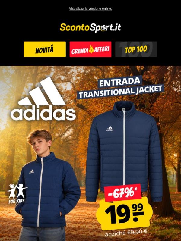 Giacca di mezza stagione adidas Kids a soli 19,99 €! 🔥