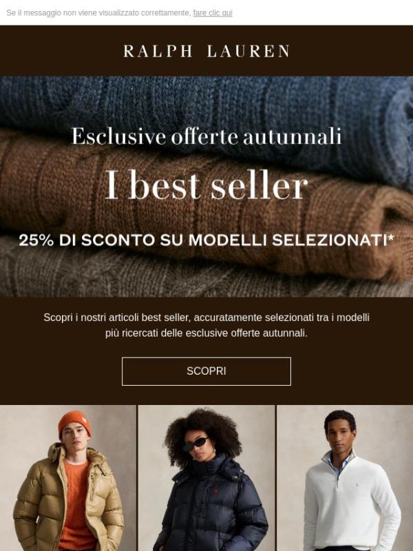 Risparmia il 25% sui nostri modelli più amati