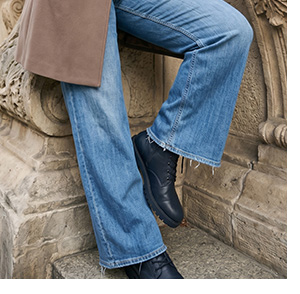 Jeans Mary, extra large, vita comoda, elasticizzato