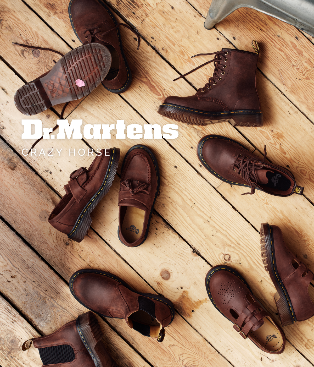 DR MARTENS CRAZY HORSE CHERRY RED