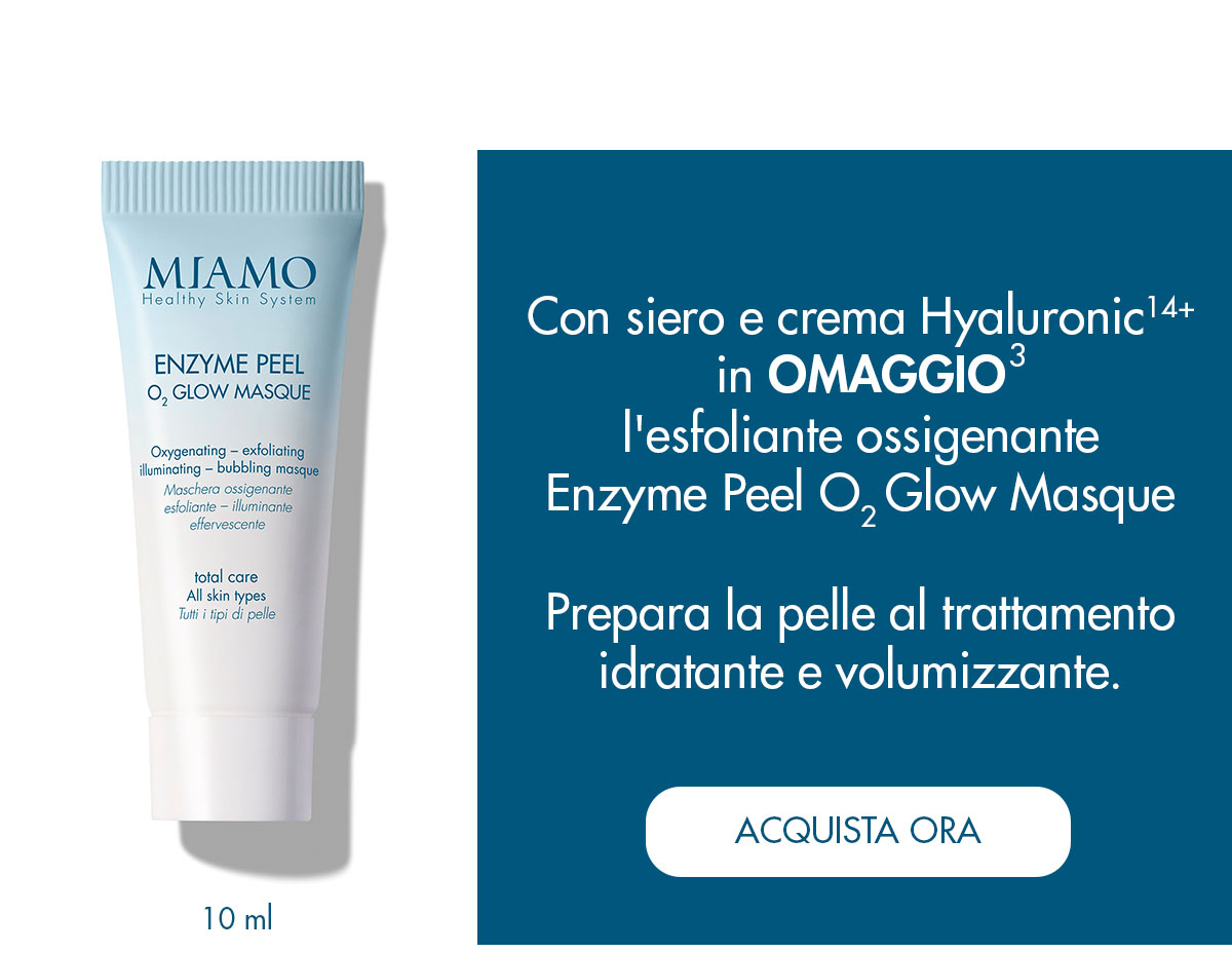 enzyme peel in omaggio con l'acquisto del siero + crema