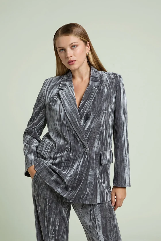 BLAZER IN VELLUTO FROISSE'