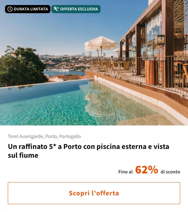 Un raffinato 5* a Porto con piscina esterna e vista sul fiume