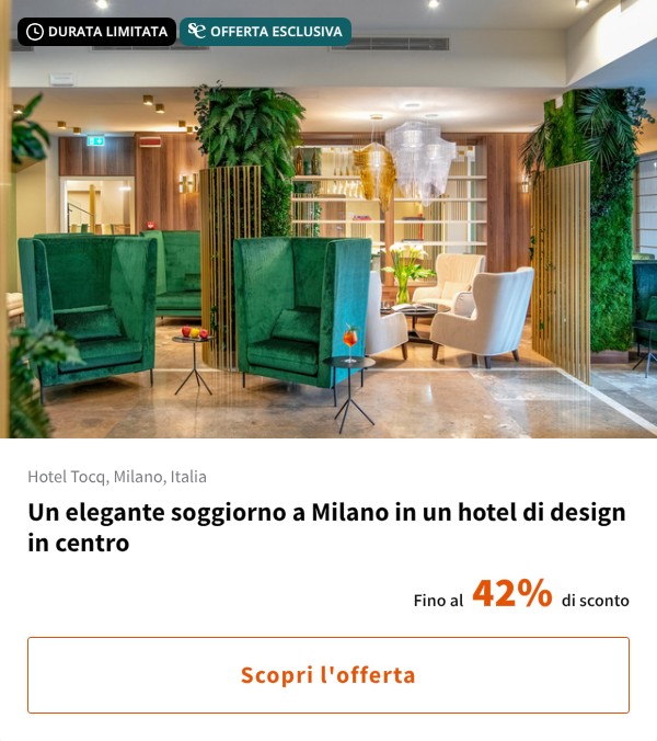 Un elegante soggiorno a Milano in un hotel di design in centro