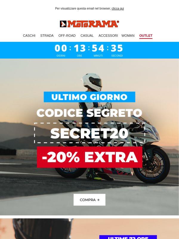 Ultimo giorno: -20% con il codice SECRET20 ⏰