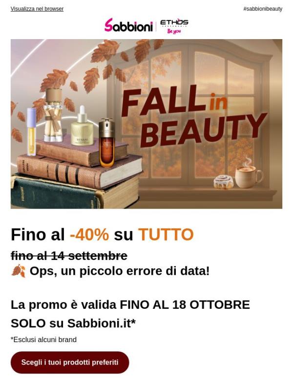 FINO AL -40% SU TUTTO