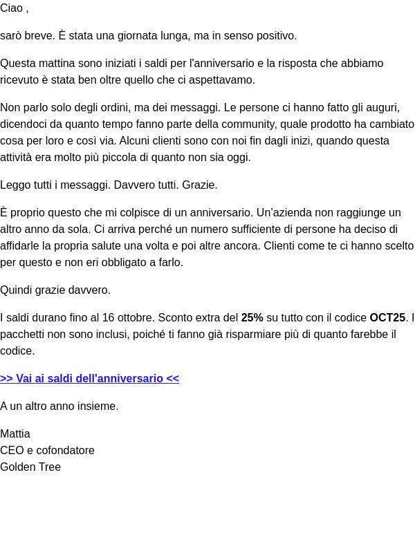 È merito tuo