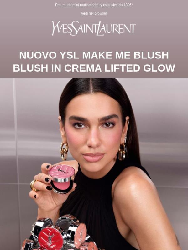 Scopri il nuovo blush in crema YSL MAKE ME BLUSH