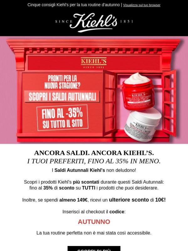 Hai già scelto i tuoi Kiehl’s in saldo?
