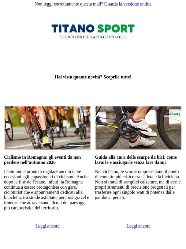 Hai visto quante novità? Scoprile tutte!