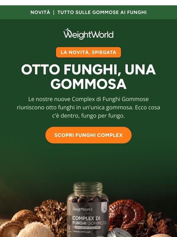 Otto funghi, una gommosa