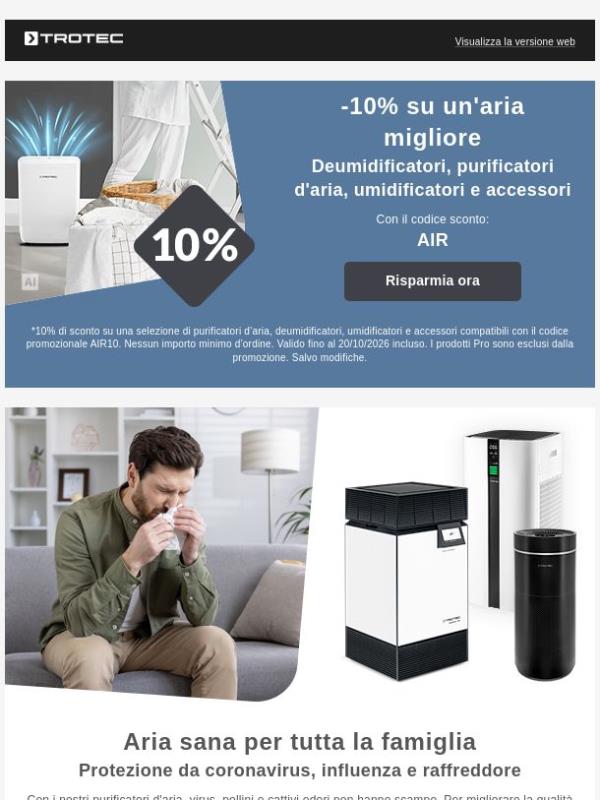 💨 Aria sana per tutta la famiglia