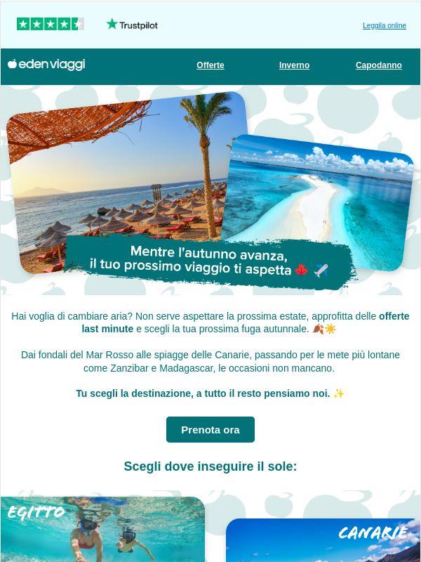 Fuga autunnale? 🍂 Scopri le offerte