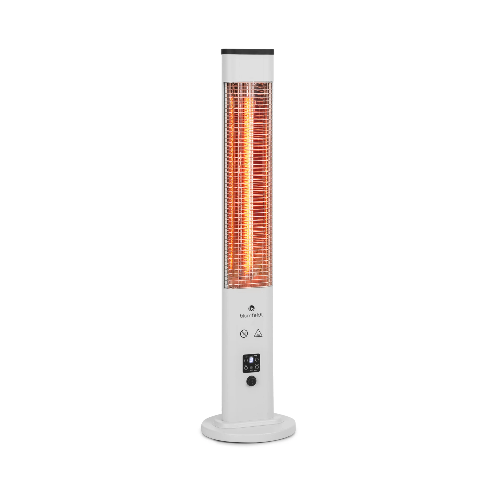 Heat Guru 1200W Riscaldatore Infrarossi da Esterno Bianco
