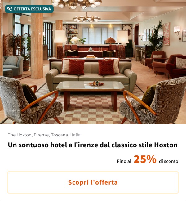 Un sontuoso hotel a Firenze dal classico stile Hoxton